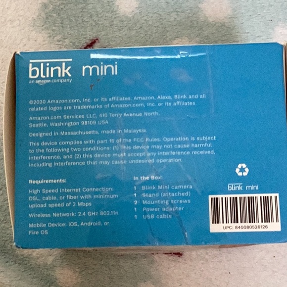 Blink Mini Indoor Plug-in HD Smart Security Camera - Picture 5 of 5